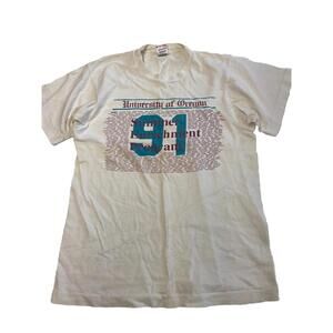 Mens VINTAGE 1991 University Of Oregon Summer Enrichment Program Shirt Sz M